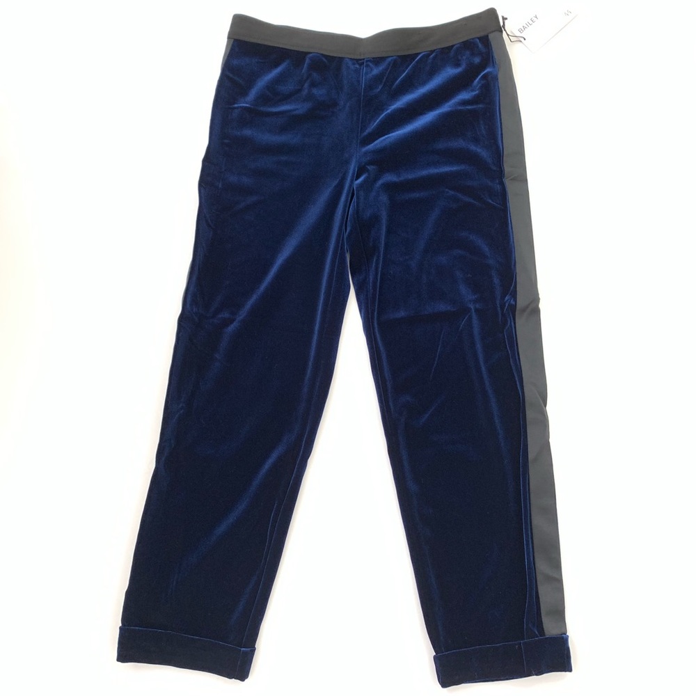 Bailey 44 Midnight Velvet Track Pants NWT